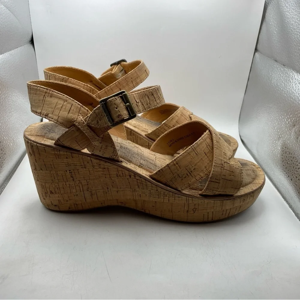 Kork-Ease Cork platform Wedge Sandals size 11